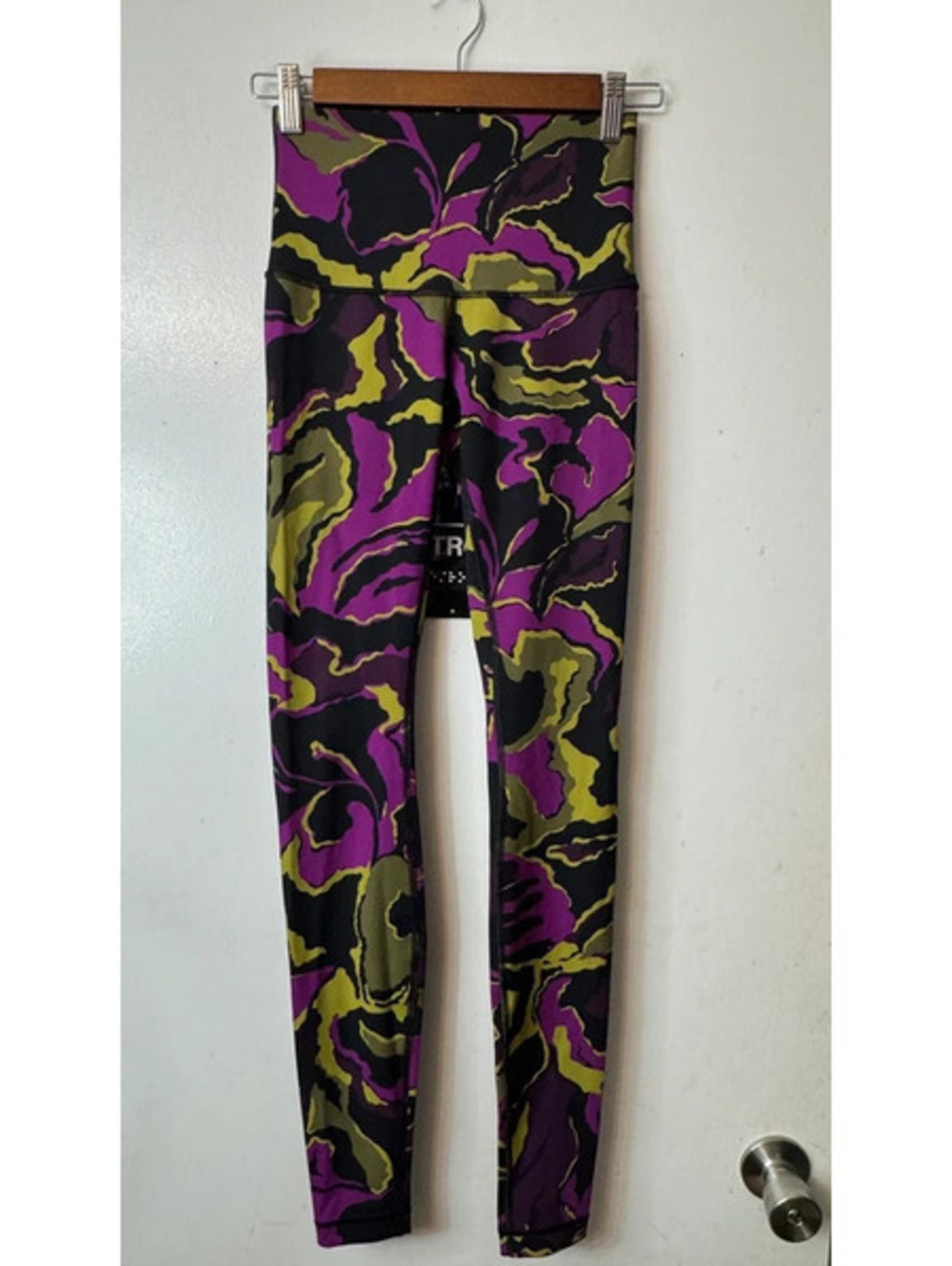 Lululemon Wunder Under High-Rise Pants Boom Bloom Chartreuse Green Aurora Size 4